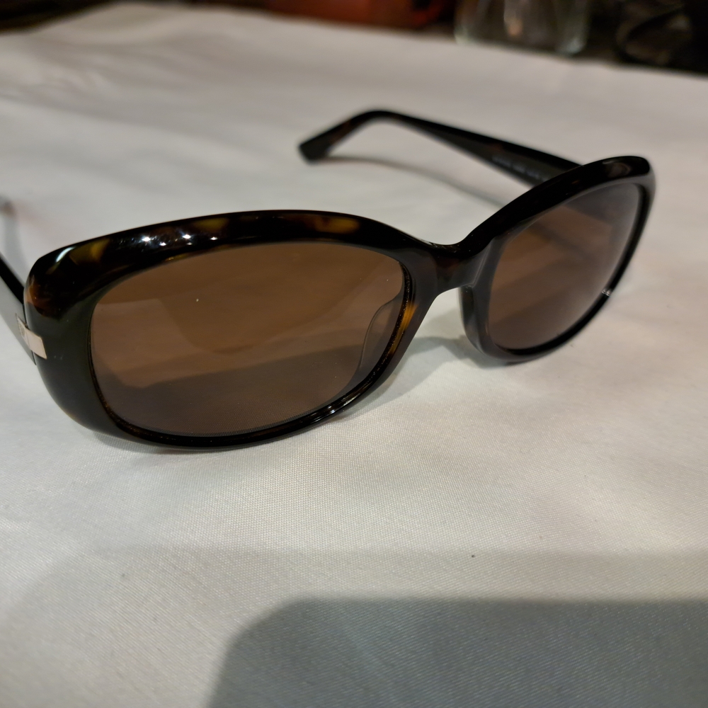 Emporio Armani Black and Brown Sunglasses